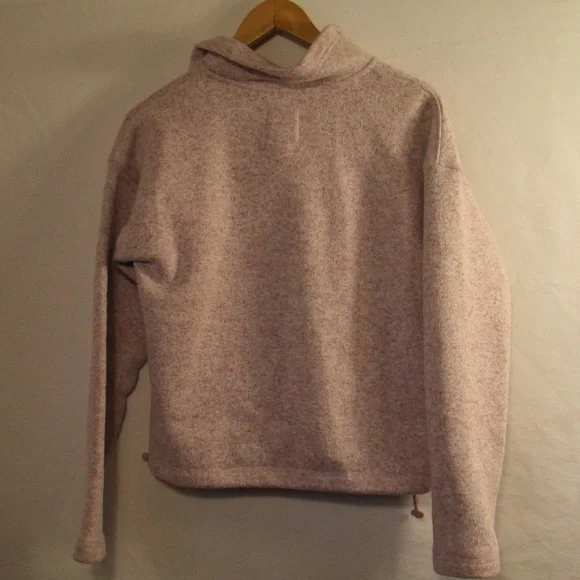 Thread & Supply Cozy Knit Pink Fleece Pullover - Picture 3 of 3